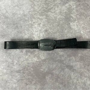 [87] Y2K Black Diesel Belt leather